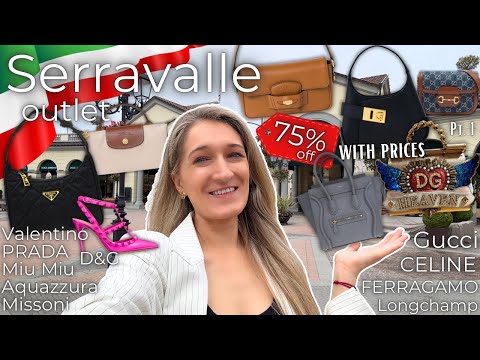 MILAN OUTLET 🇮🇹 Celine Prada Miu Miu Valentino Serravalle outlet shopping vlog Pt. 1 | Lesley Adina