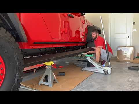 Jeep Gladiator Rock Slide Engineering steps install