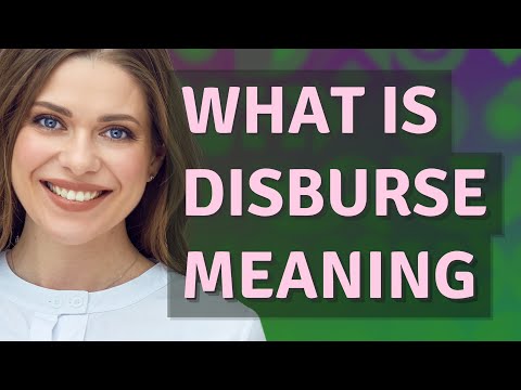 Disburse | meaning of Disburse
