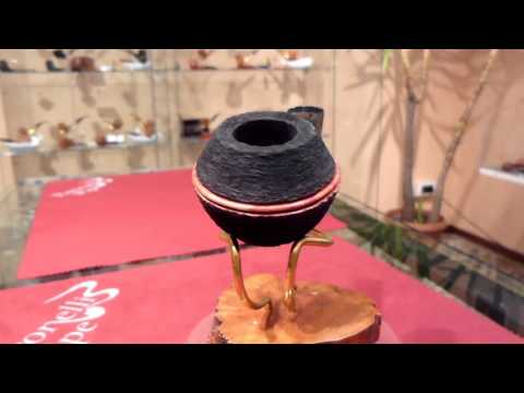 Pipa radica REVERSE rusticata - www.paronellipipe.it