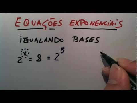 Me Salva! Equações exponenciais - Metódo de igualar bases