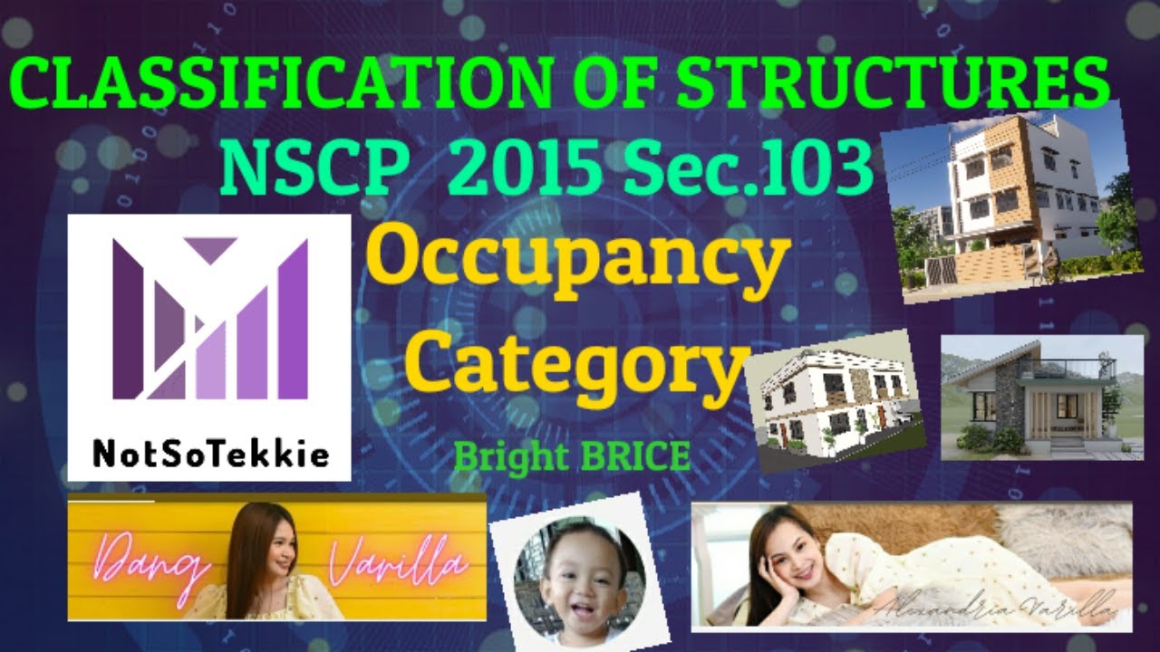 OCCUPANCY CATEGORY (CLASSIFICATION OF STRUCTURES SEC.103 NSCP 2015)