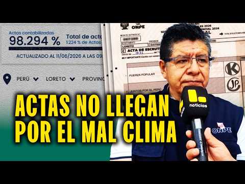 "No pueden despegar por el clima": ¿Por qué Loreto aún no termina de contar actas de segunda vuelta?