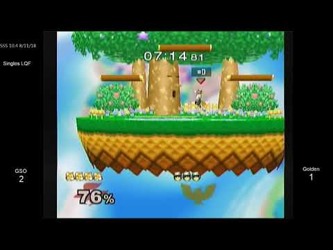 SSS 10.4 SSBM - GSO (Fox) vs. Golden (C. Falcon) - Melee LQF