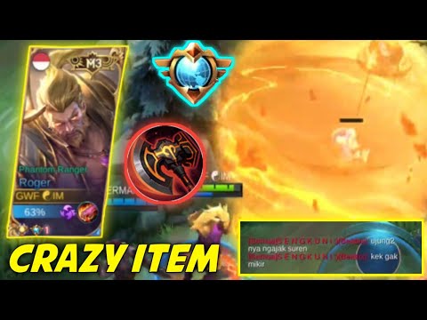BEST ITEM FOR ROGER (WAR AXE) | ONE SHOT DEMAGE - MOBILE LEGENDS