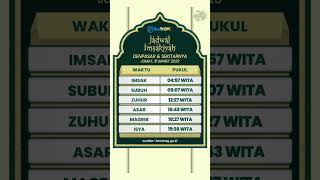 Jadwal Salat dan Imsakiyah Jumat, 31 Maret 2023 untuk Wilayah Denpasar Sekitarnya