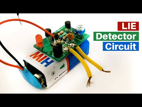 Simple Lie Detector Circuit using Transistors