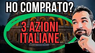 AZIONI da COMPRARE nel 2025 - 3 ALTI DIVIDENDI italiani - FATTO!