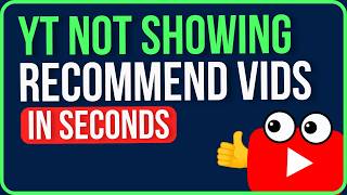 YOUTUBE NOT SHOWING RECOMMENDED VIDEOS 2026 [FIXED] | YouTube Homepage
