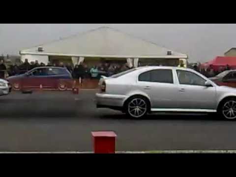 Skoda Octavia 1.9 PDTDI vs Subaru Impreza 4WD,Gyorsulás, Fertőszentmiklós, 2012.04.15..flv