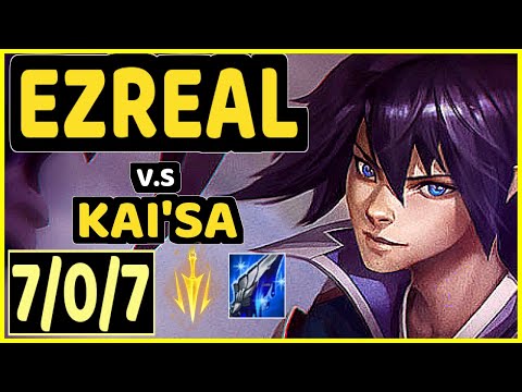 STIXXAY (EZREAL) vs KAI'SA - 7/0/7 KDA BOTTOM ADC GAMEPLAY - NA Ranked GRANDMASTER
