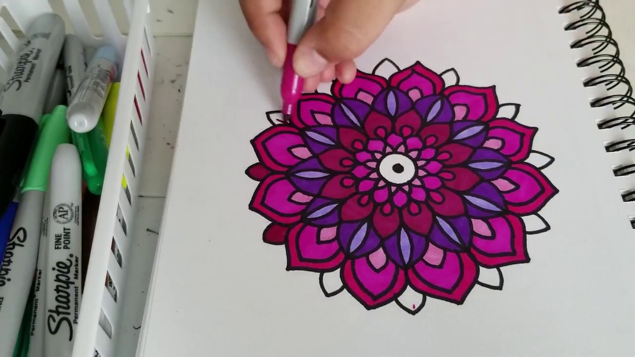 Como hacer Mandalas a color! Paso a Paso | how to draw Color Mandala Step by Step | Shantal art