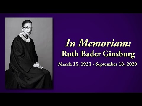 In Memoriam: Ruth Bader Ginsburg