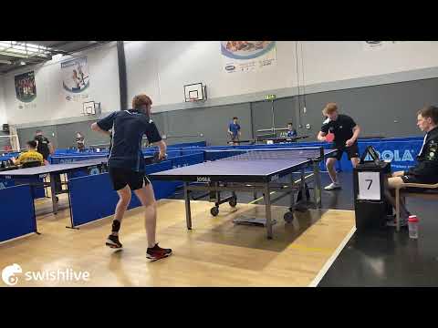 The 2022 Joola National Championship - U21 Mens Geoghegan vs Skelton