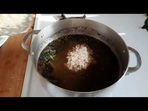 How to make Diri Djon Djon | Haitian Black (dried mushrooms) Rice with Shrimp