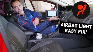 AIRBAG LIGHT ON CODE U3000 U30004A U30004A-AF U30004A-28 AIR BAG LIGHT FIX