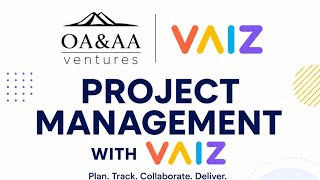 VAIZ Project Management Training | Complete Beginner Walkthrough