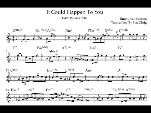 Dave Pollack - It Could Happen To You Solo