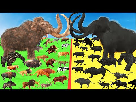 Prehistoric VS Modern Mammals Size Comparison Animal Epic Battle Animal Revolt Battle Simulator