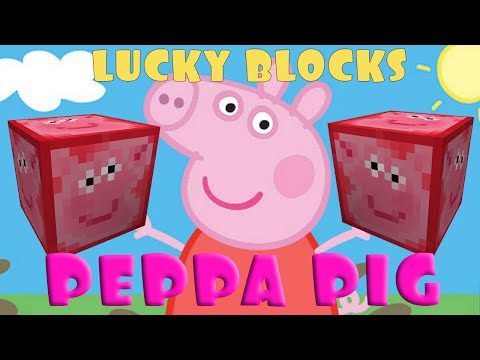 LUCKY BLOCKS PEPPA PIG MOD - MINECRAFT 1.8 EN ESPAÑOL
