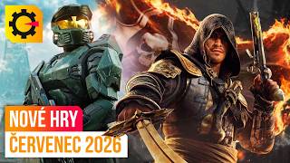 NOVÉ HRY ČERVENEC 2026: Assassin's Creed Black Flag Resynced, Halo: Ca