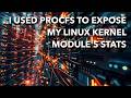 I Used Linux Procfs To Expose My Kernel Module S Stats