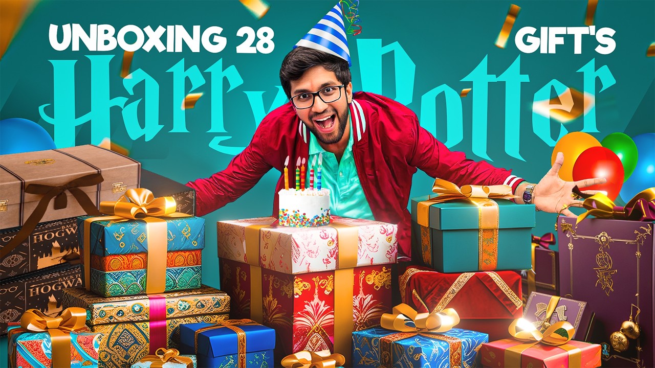 UNBOXING MY HARRY POTTER BIRTHDAY GIFTS !