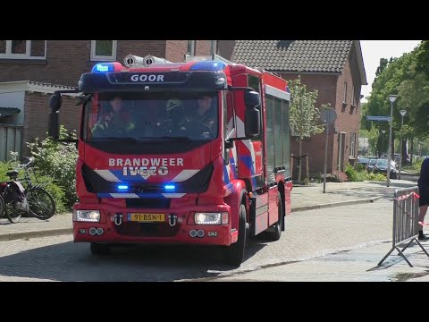 Brandweer Goor TS 05-1431 met spoed onderweg naar een Autobrand op de Opendag van Brandweer Goor