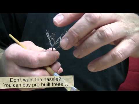 Basic Model Train Scenery Tutorial #1 - Sculptamold, ground cover and trees