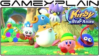 Kirby Star Allies - NEW Dream Friends Artwork & Victory Dance! (Rick, Kine, Coo, Marx, Gooey)