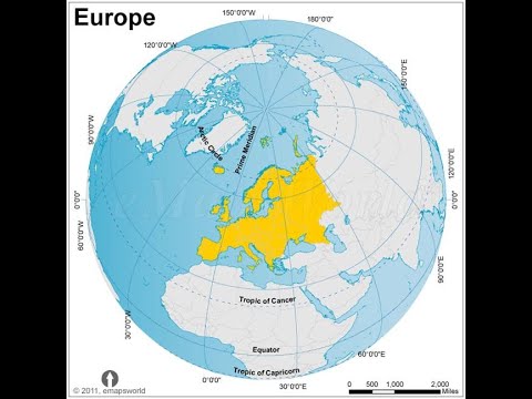 Europa - poziția geografică și țărmurile - lecție de geografie - Geografia Europei