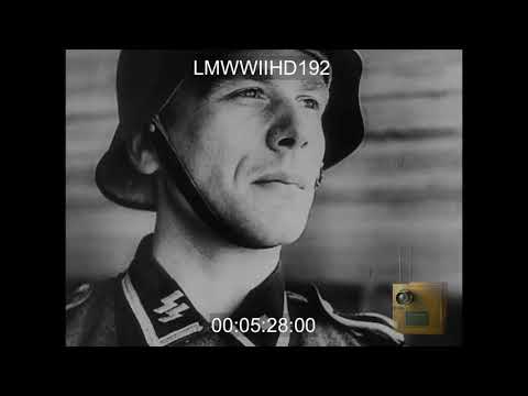 NEWS #668; GERMAN VERSION OF D DAY, GERMANS RESPOND TO INVASION, UFA REEL GERMAN A   LMWWIIHD192