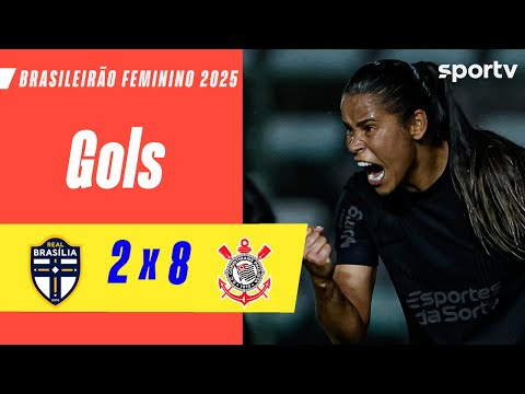 Gols e lances de Real Brasília x Corinthians