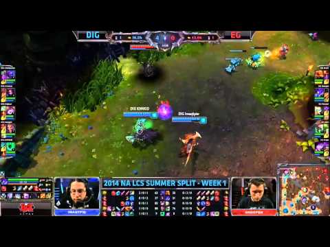 Dig Imaqtpie gets a little overzealous on Draven vs EG