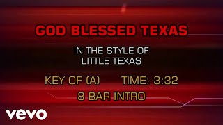 Little Texas - God Blessed Texas (Karaoke)