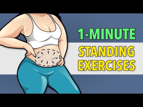 1-Minute Easy Standing Exercises To Burn Fat And Lose Weight
