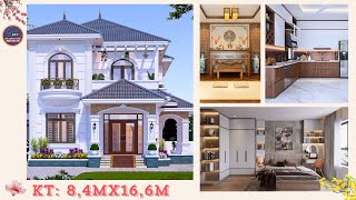 Nhà mái nhật 2 tầng Tân Cổ Điển. ATZ số 329