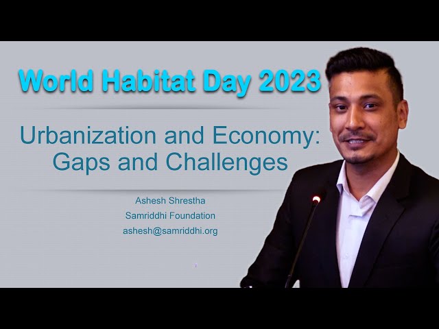 World Habitat Day 2023 | Mr. Ashesh Shrestha | Samriddhi Foundation