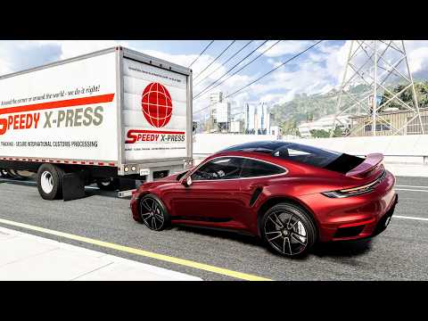 High Speed Traffic Car Crashes #267 - BeamNG Drive | CrashBoomPunk
