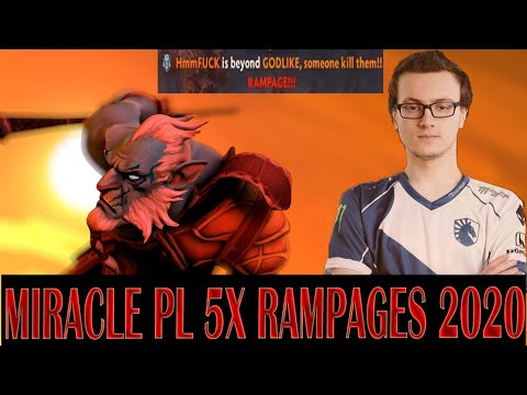Mirace Phantom Lancer 5X Rampage in a Row FIRST GAME 2020 7.23 DOTA 2 Gameplay