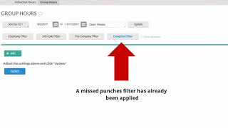 TCP Manager - Correcting a Missed Punch
