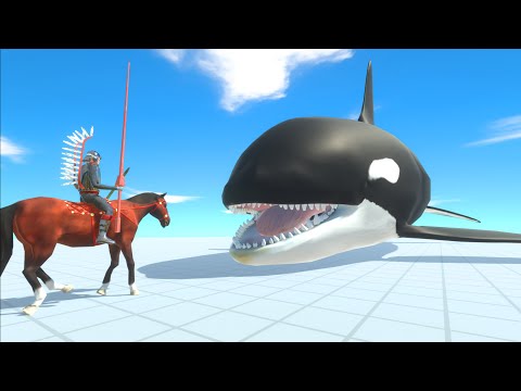 A BIG KILLER WHALE ATTACKED PEOPLE | Animal Revolt Battle Simulator