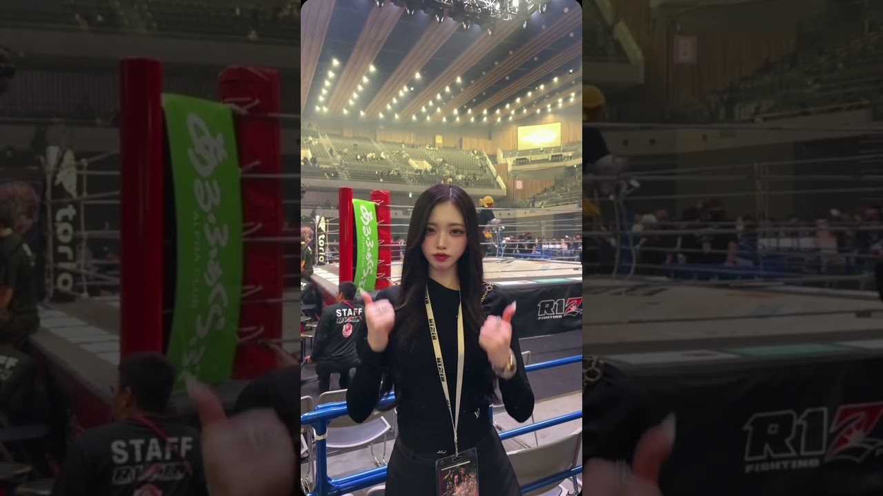 後ろの後ろの席の人になんか言われました（笑）#rizin #格闘技