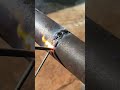 easy trick to welding large holes in thin pipes #weld #welding #welder #fabrication