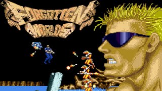 Forgotten Worlds (MD · Sega Mega Drive) video game port | full game session for 1 Player 🪐🌌💥