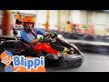️Blippi S Big Go Kart Race Blippi Moonbug Kids Sports And Games For Kids