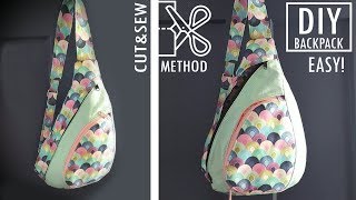 FANTASTIC DESIGN DIY BACKPACK CUT &amp; SEW WAY // Without Difficult Pattern Backpack
