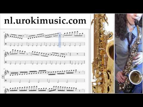 Altsaxofoon Leren Spelen Miley Cyrus - Wrecking Ball Altsaxofoonles Deel#1 Studie Klasse