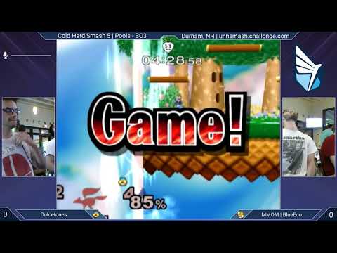 Cold Hard Smash 5 SSBM - Dulcetones (Sheik) vs. BlueEco (Fox) - Melee Pools