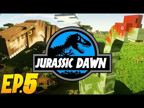 FIRST DINOSAUR HATCHED?! | Jurassic Dawn (Minecraft Modded Survival) | Ep. 5
